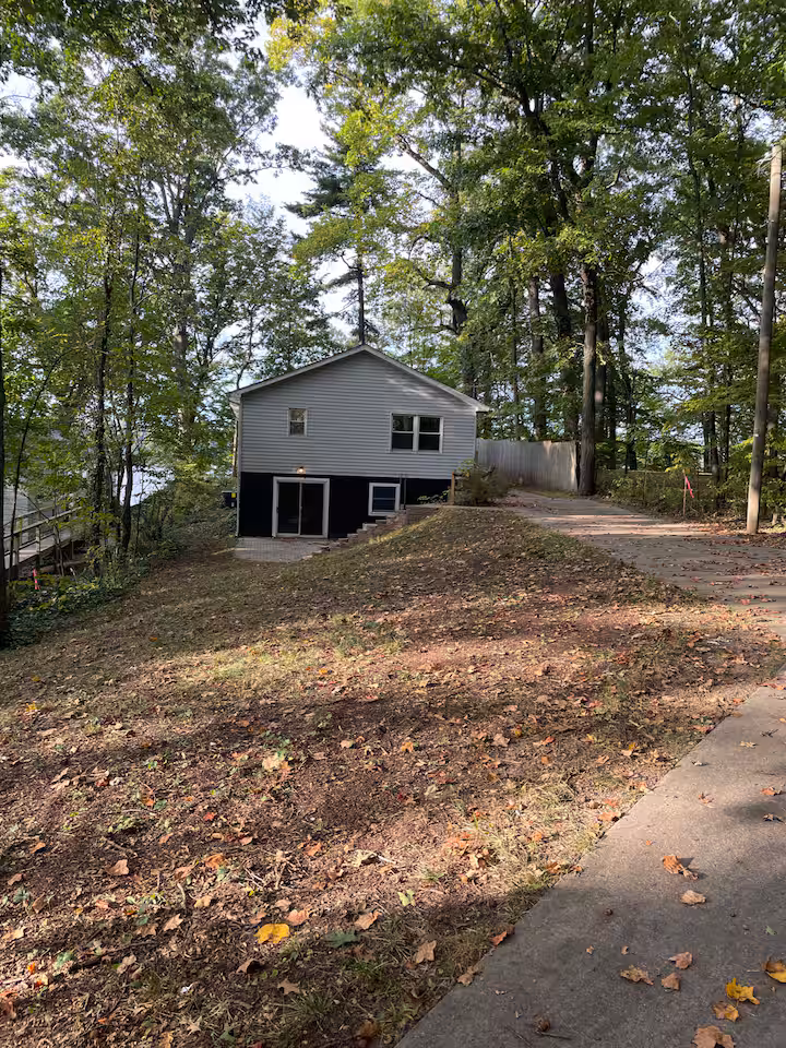 Backyard view at Cable Lakehouse