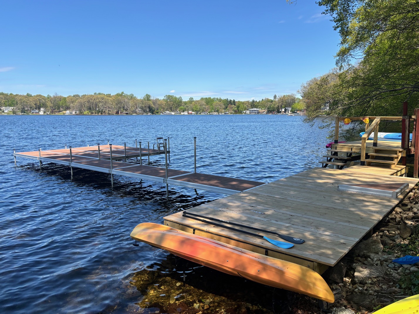 Private dock on Cable Lake